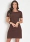 Moda Pop - Vestido Soltinho Passarinhos - variação: Marrom
