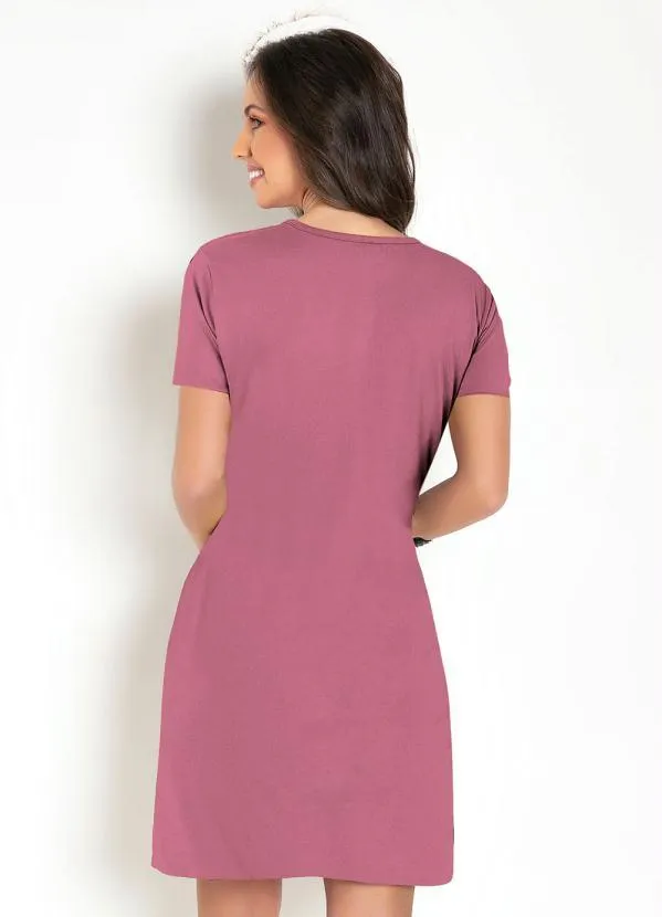 Moda Pop - Vestido Soltinho Rosa 2