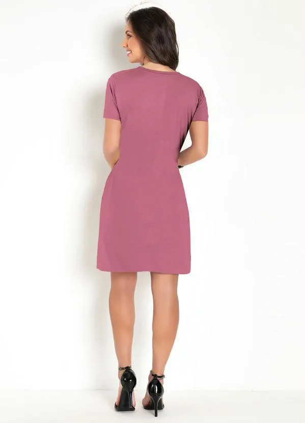 Moda Pop - Vestido Soltinho Rosa 4