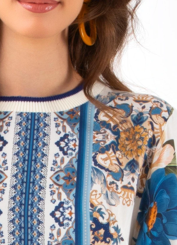 Farm - Vestido T-Shirt Anastácia Azul 6