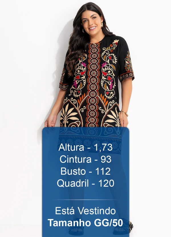 Farm - Vestido T-Shirt Básico Adriele Preto 11