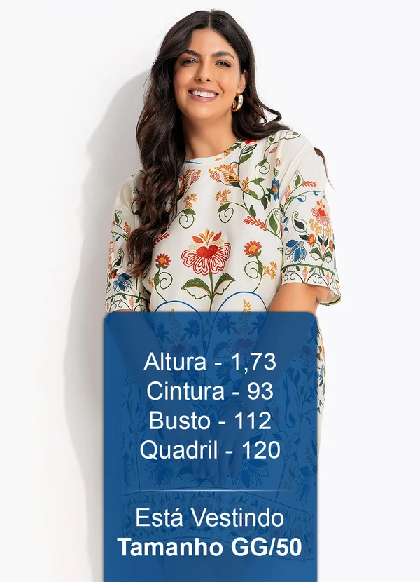 Farm - Vestido T-Shirt Básico Jardim Beleza Bege 12