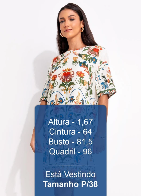 Farm - Vestido T-Shirt Básico Jardim Beleza Bege 6