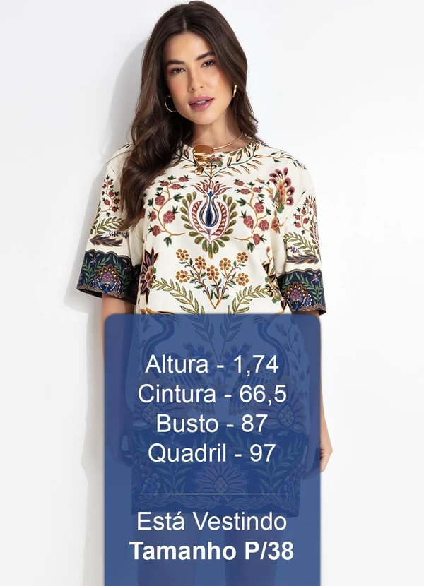 Farm - Vestido T-Shirt Basico Jardim Maravilhoso Bege 5