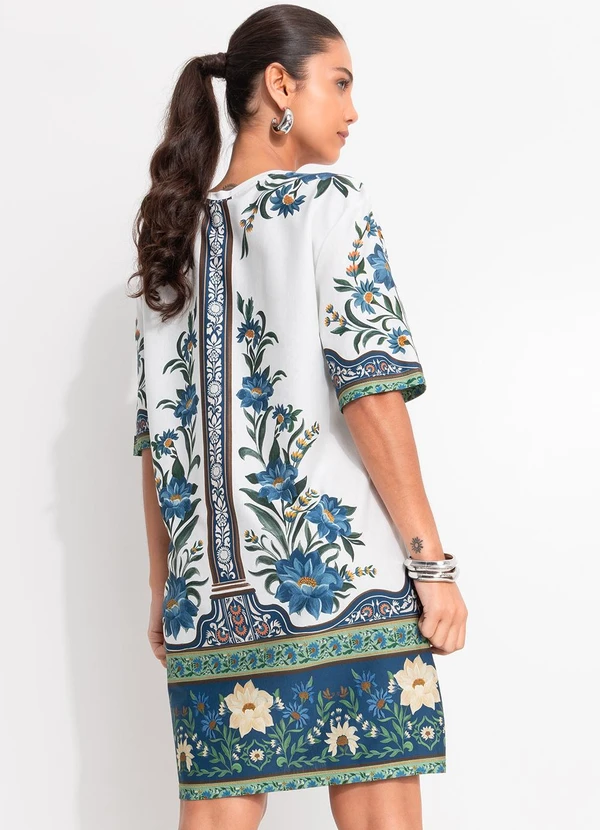 Farm - Vestido T-Shirt Básico Manoela Off White 2