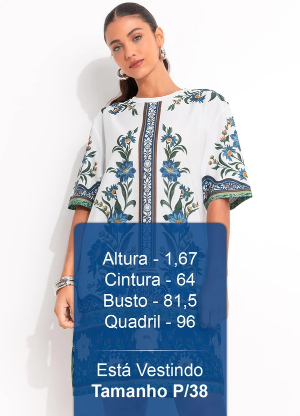 Farm - Vestido T-Shirt Básico Manoela Off White 5