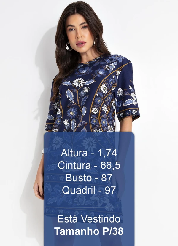 Farm - Vestido T-Shirt Basico Marcelle Azul 5