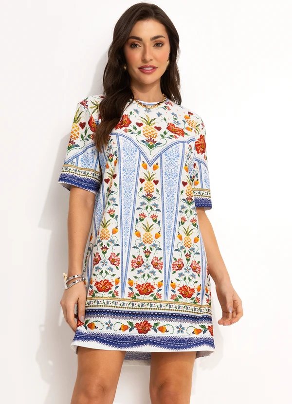 Farm Vestido Justinho Farm Vestido T-Shirt Básico Off White