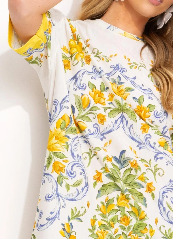 Farm - Vestido T-Shirt Básico Amarelo 7