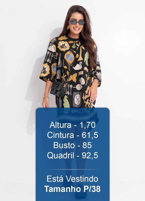 Farm - Vestido T-Shirt Bibelo Preto 5