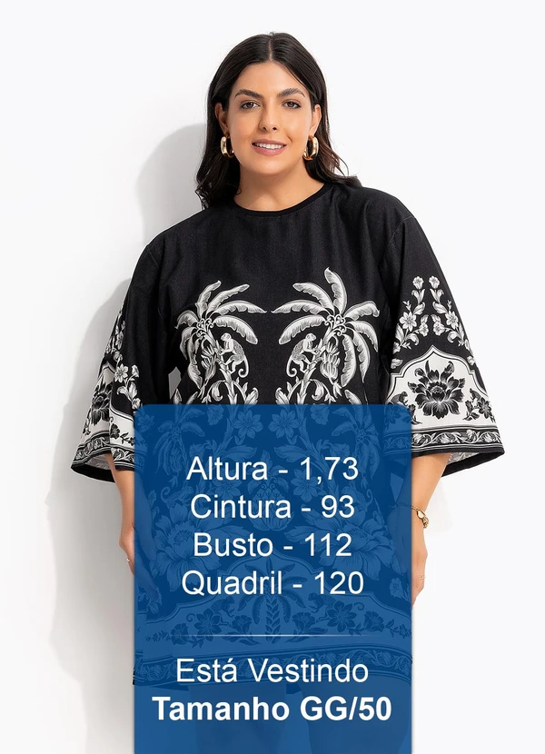 Farm - Vestido T-Shirt Big Guanacaste Preto 12