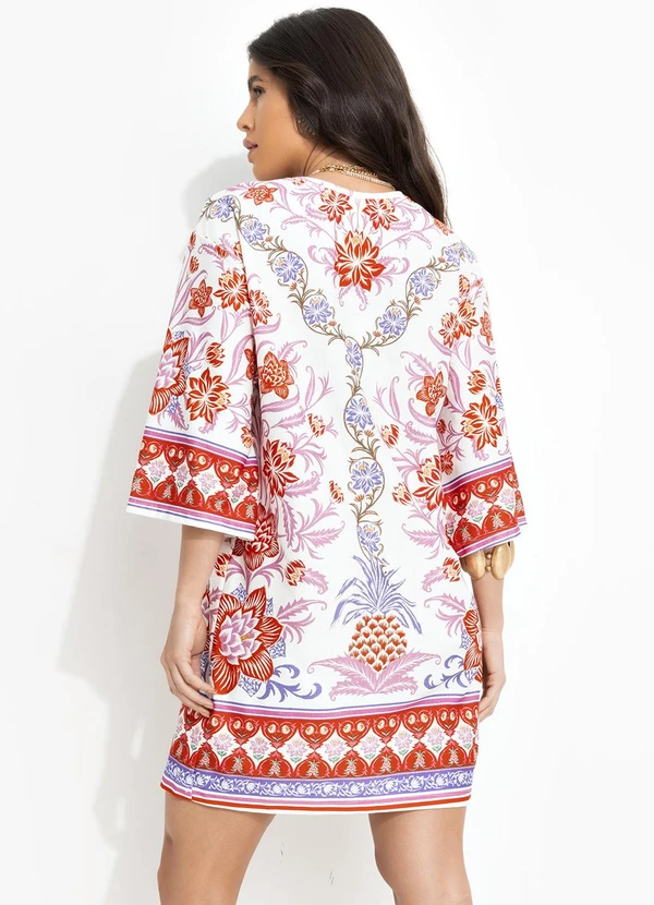 Farm - Vestido T-Shirt Big Lisboa Off White 2