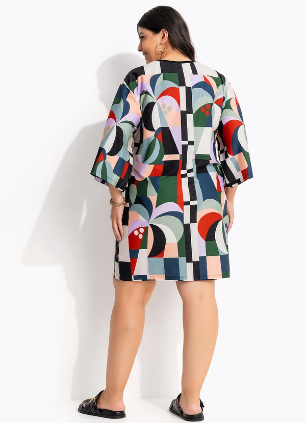 Farm - Vestido T-Shirt Big Recanto dos Coqueiros Preto 8