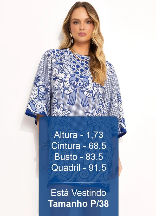 Farm - Vestido T-Shirt Big Refresco Azul 5