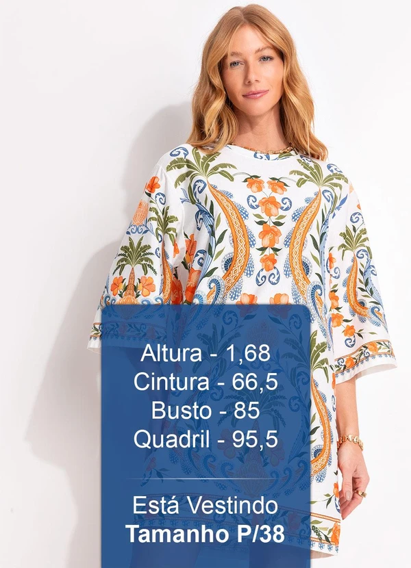 Farm - Vestido T-Shirt Big Tina Off White 6