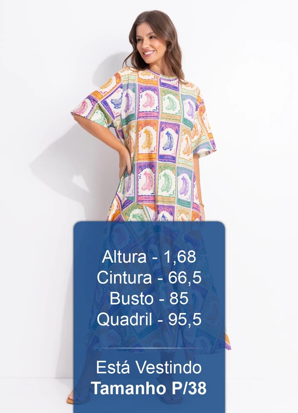 Farm - Vestido T-Shirt Cropped Banana Selo Bege 5