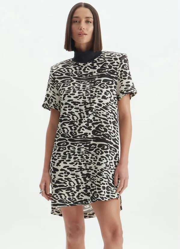 Lança Perfume - Vestido T-Shirt de Crepe Branco