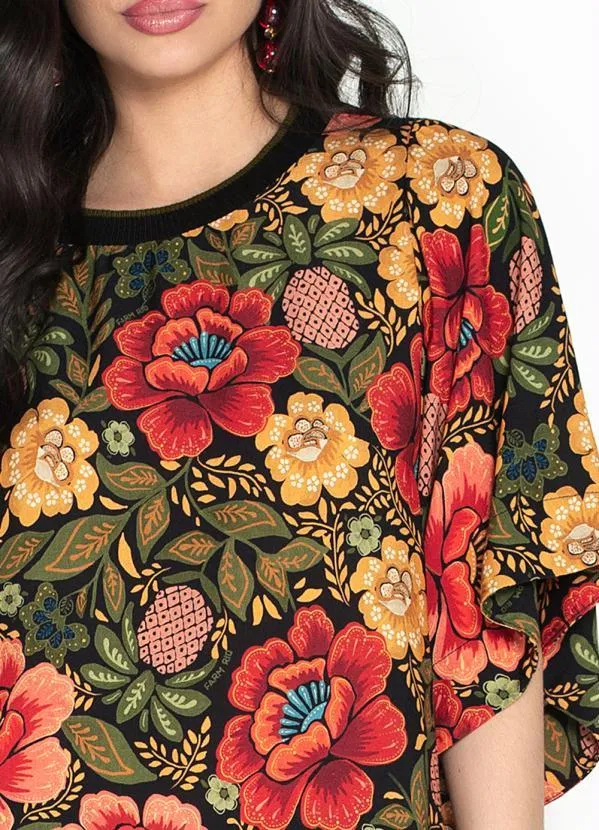 Perfume Zattini Scarpin Estampado Floral Farm Vestido T-Shirt