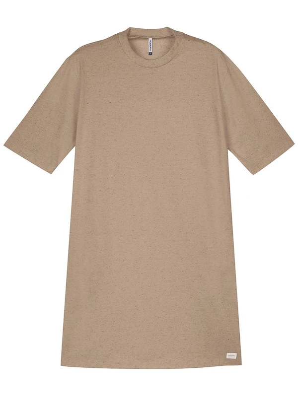 Marialícia - Vestido T-Shirt Feminino Comfy Marrom 3