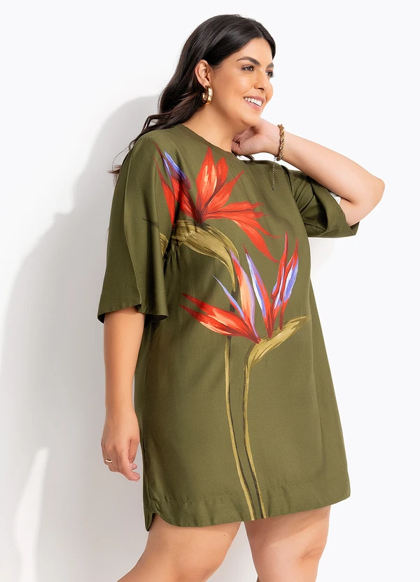 Farm - Vestido T-Shirt Maxi Estrelicia Verde 8