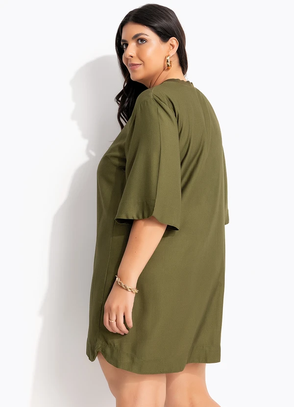 Farm - Vestido T-Shirt Maxi Estrelicia Verde 9