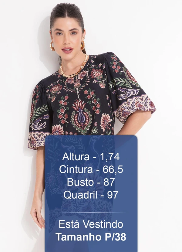 Farm - Vestido T-Shirt Mg Fofa Jardim Maravilhoso Preto 5