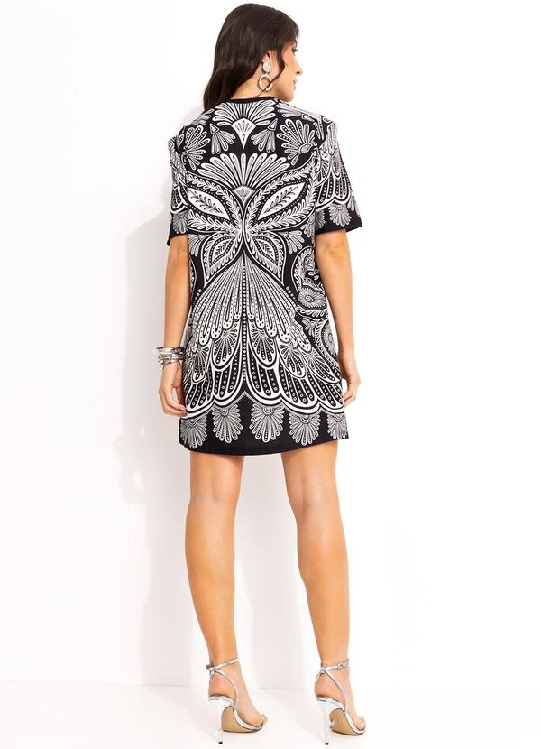 Farm - Vestido T-Shirt Preto 5