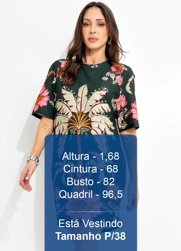 Farm - Vestido T-Shirt Ravenala Verde 6