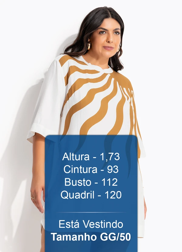 Farm - Vestido T-Shirt Solare Off White 11