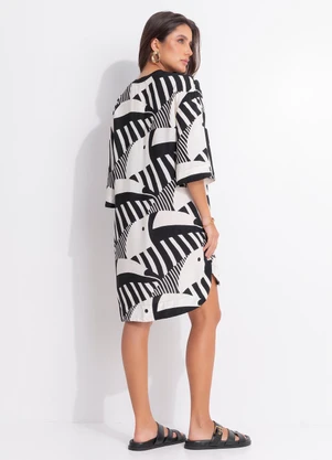 Farm - Vestido T-Shirt Tuca Legal Preto - FARM