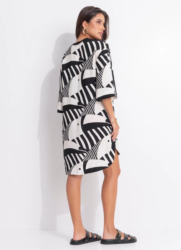 Farm - Vestido T-Shirt Tuca Legal Preto 2