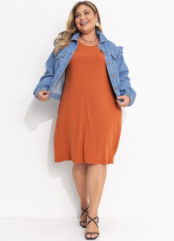 Quintess - Vestido Telha com Bolsos 3