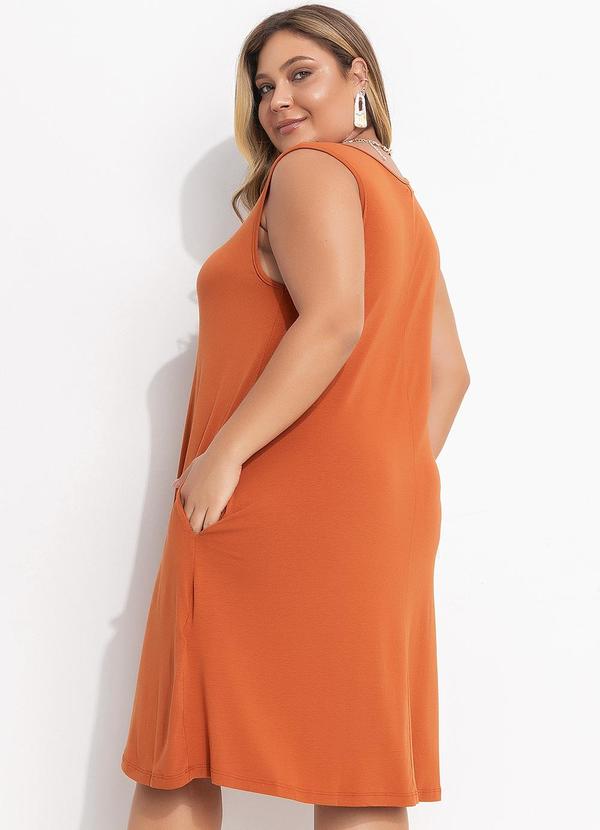 Quintess - Vestido Telha com Bolsos 7