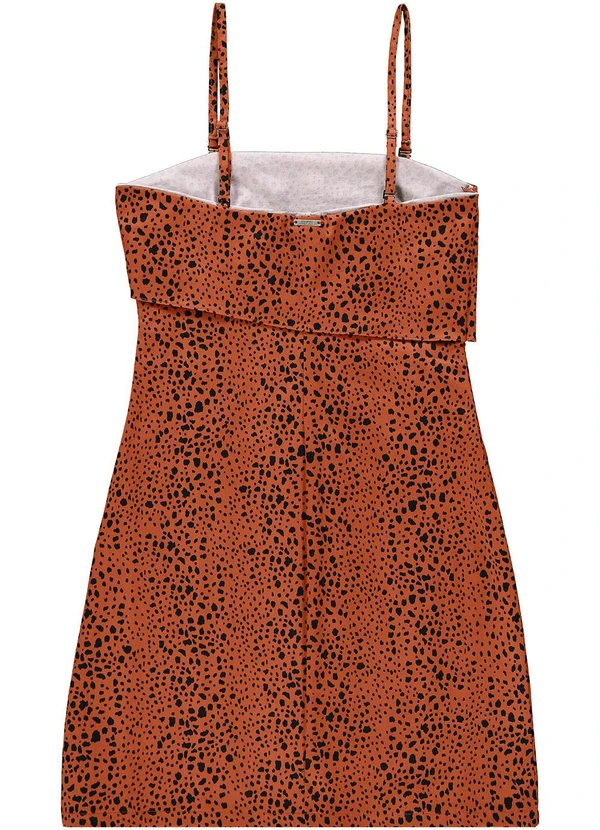 Enfim - Vestido Terracota Justo Animal Print 2