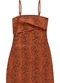 Enfim - Vestido Terracota Justo Animal Print - variação: Terracota