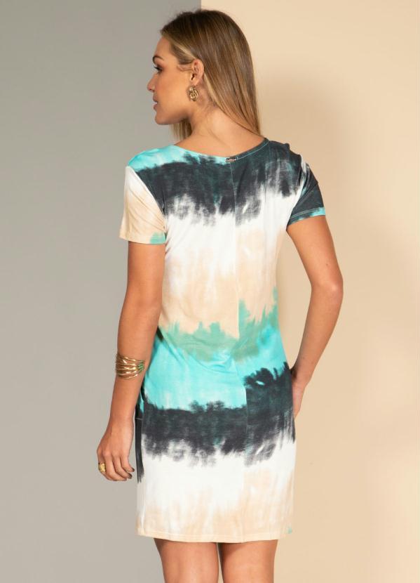 Quintess - Vestido Tie Dye Verde com Bolsos 2