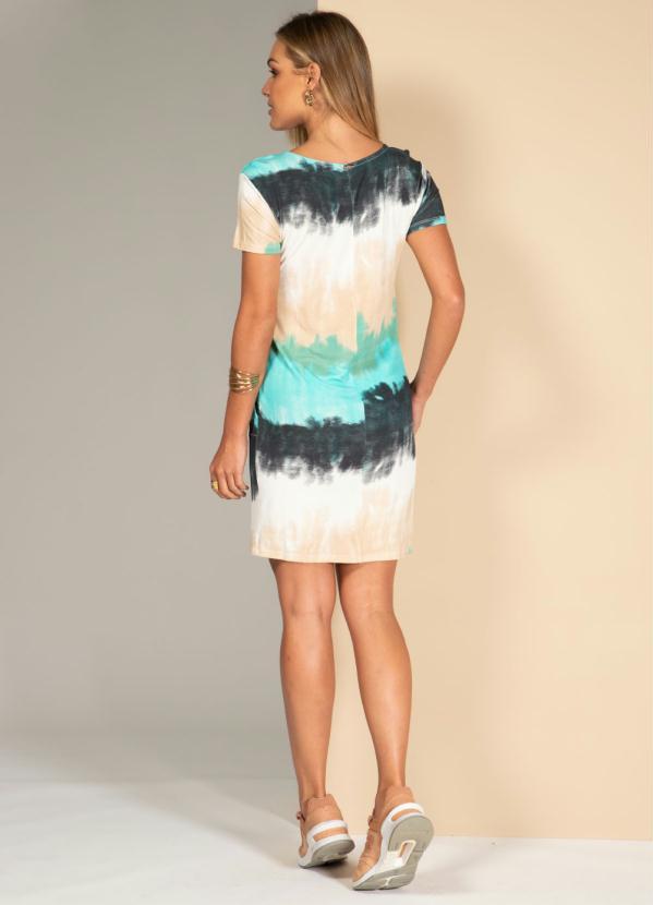 Quintess - Vestido Tie Dye Verde com Bolsos 4