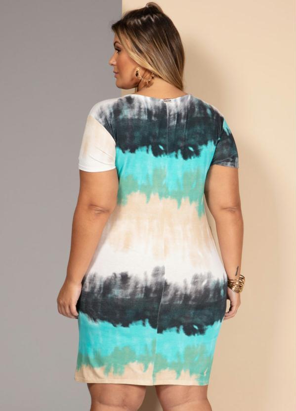 Quintess - Vestido Tie Dye Verde com Bolsos 6