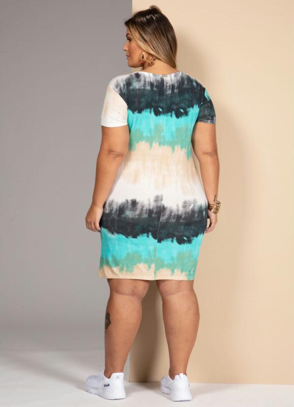 Quintess - Vestido Tie Dye Verde com Bolsos 8