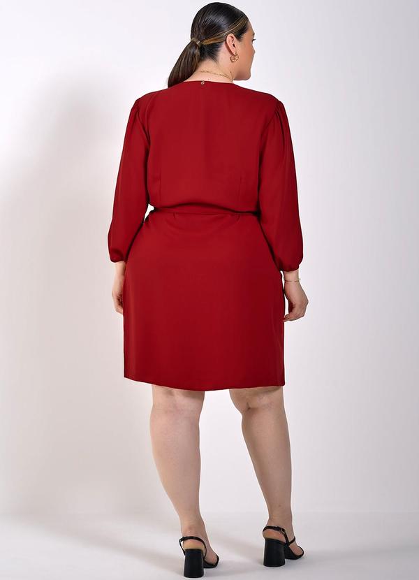 Principessa - Vestido Transpassado Vermelho Claudine Vermelho 10