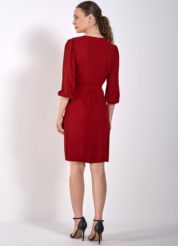 Principessa - Vestido Transpassado Vermelho Claudine Vermelho 4