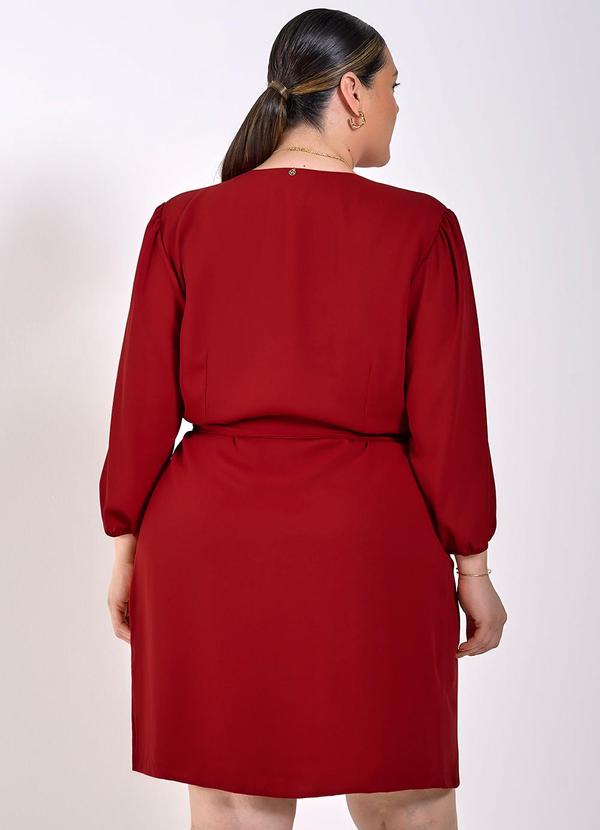 Principessa - Vestido Transpassado Vermelho Claudine Vermelho 8