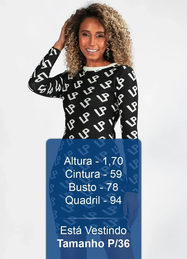 Lança Perfume - Vestido Tricot Curto Logomania Preto 5