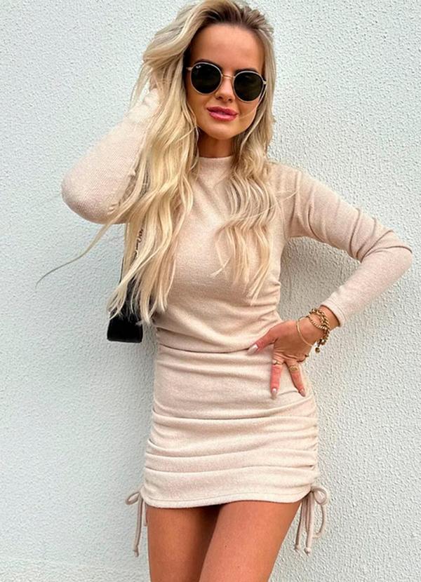 Amo Brand - Vestido Tricot Suzy Nude 1