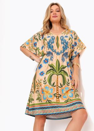 Vestido (Tropical Bordado) em Malha Fria