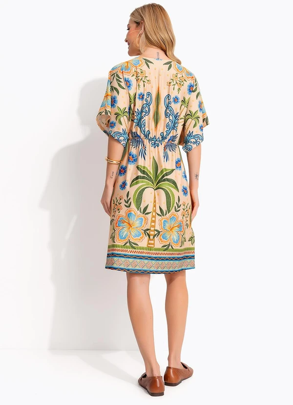 Quintess - Vestido Tropical Bordado em Malha Fria 2