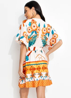 Quintess - Vestido Tropical Color em Malha Fria - QUINTESS