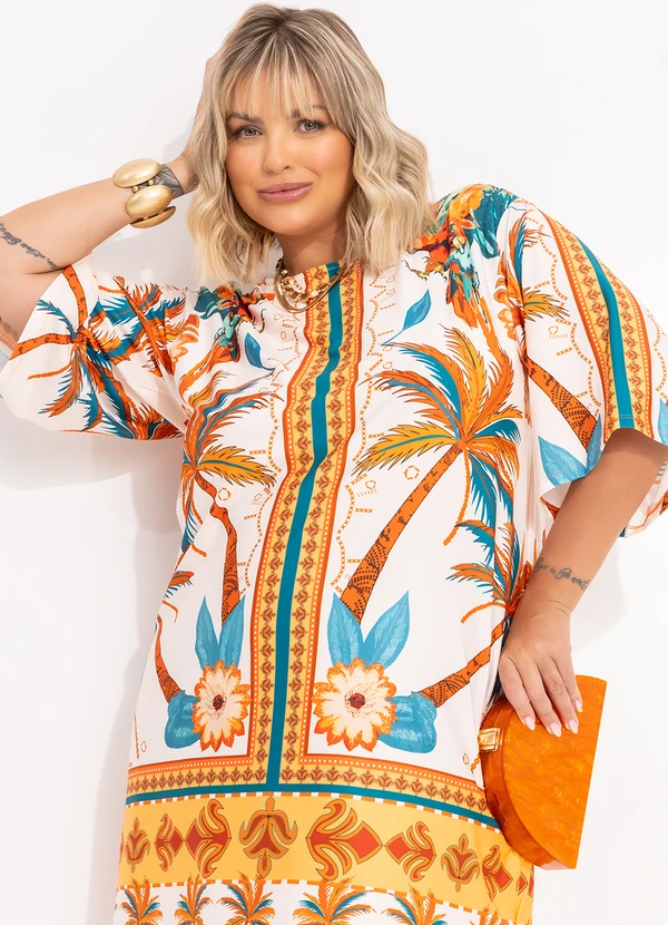 Quintess - Vestido Estampado em Malha Fria 11