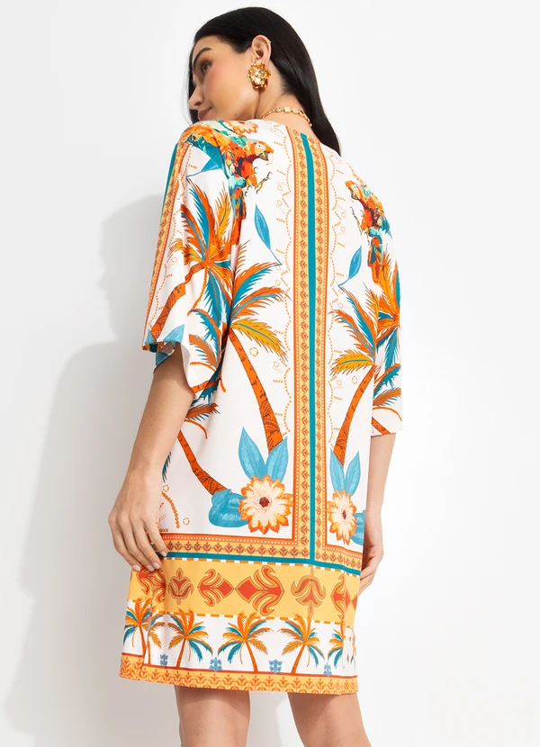 Quintess - Vestido Estampado em Malha Fria 2