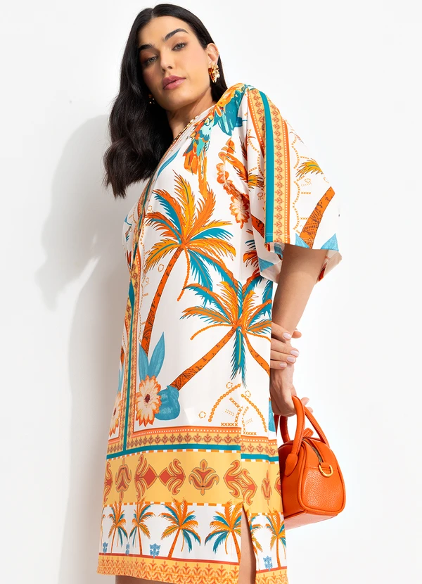 Quintess - Vestido Estampado em Malha Fria 6